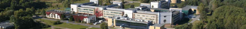 Aerial photo of the Faculty of Physics buildings